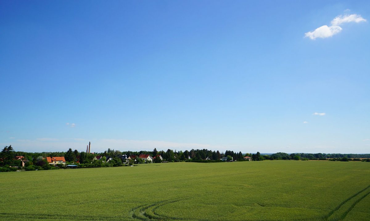 Freier Blick von der Villa am Monarchenhügel in Leipzig
