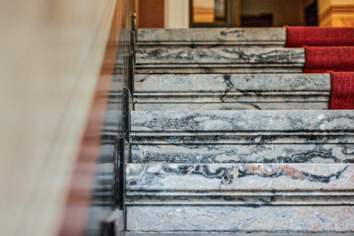 Details Treppe in der Villa Schreiber